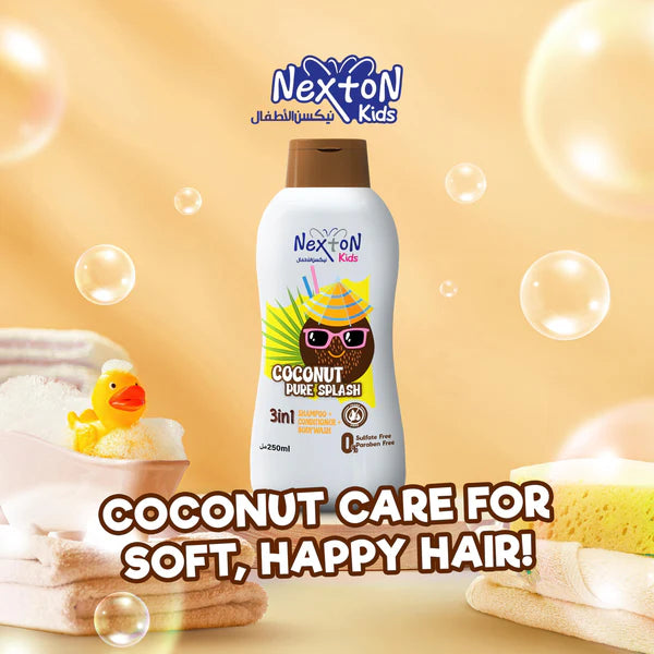 Nexton Kids Shampoo 3 in 1 250ml (Coconut)